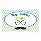 Little Man Theme Backdrop THEME PARTIES Pretty UR Party