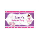 Ballerina Theme Backdrop PERSONALISED Pretty UR Party