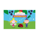 Ben and Holly Little Kingdom Theme Backdrop PERSONALISED Pretty UR Party