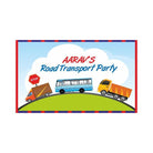 Transport Theme Backdrop PERSONALISED Pretty UR Party