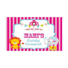 Girly Carnival Theme Backdrop PERSONALISED Pretty UR Party