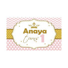 Royal Princess Birthday Theme Backdrop PERSONALISED Pretty UR Party