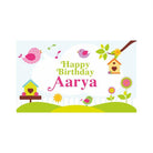 Little Bird Theme Backdrop PERSONALISED Pretty UR Party