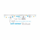 Personalized Twinkle Twinkle Little Star Boy Banner 30in ALL PARTY SUPPLIES Pretty UR Party