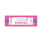 Personalized Ballerina Birthday Banner 30in ALL PARTY SUPPLIES Pretty UR Party