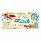 Personalized Travel Theme Banner 30in ALL PARTY SUPPLIES Pretty UR Party