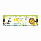 Personalized Safari Boy Birthday Banner 30in ALL PARTY SUPPLIES Pretty UR Party