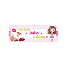 Personalized Little Miss Daisy Birthday Banner 30in ALL PARTY SUPPLIES Pretty UR Party
