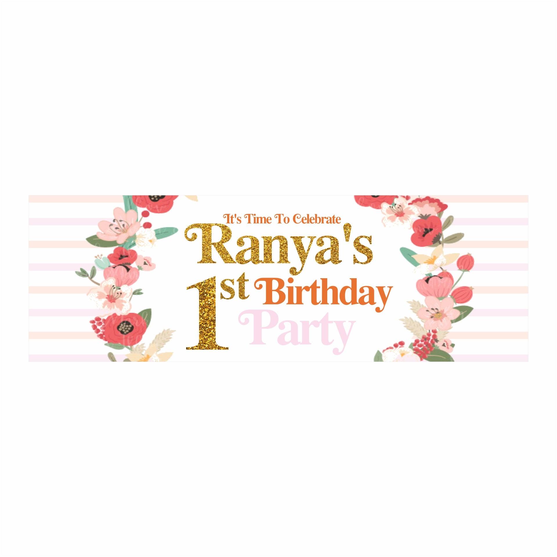 Personalized Fun To Be One Theme Banner 30in ALL PARTY SUPPLIES Pretty UR Party