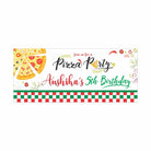 Personalized Pizza Party Theme Banner 30in ALL PARTY SUPPLIES Pretty UR Party
