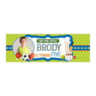Personalized Sports Birthday Banner 30in ALL PARTY SUPPLIES Pretty UR Party
