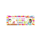 Personalized Gymnastics Theme Banner 30in ALL PARTY SUPPLIES Pretty UR Party