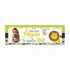 Personalized Safari Boy Birthday Banner 30in ALL PARTY SUPPLIES Pretty UR Party