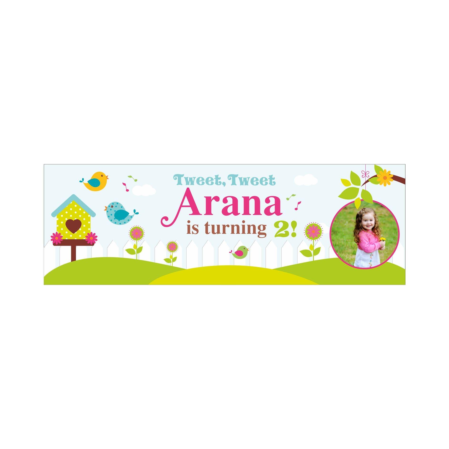 Personalized Little Bird Theme Banner 30in ALL PARTY SUPPLIES Pretty UR Party