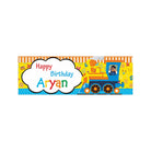 Personalized Alphabets & Train Birthday Banner 30in ALL PARTY SUPPLIES Pretty UR Party