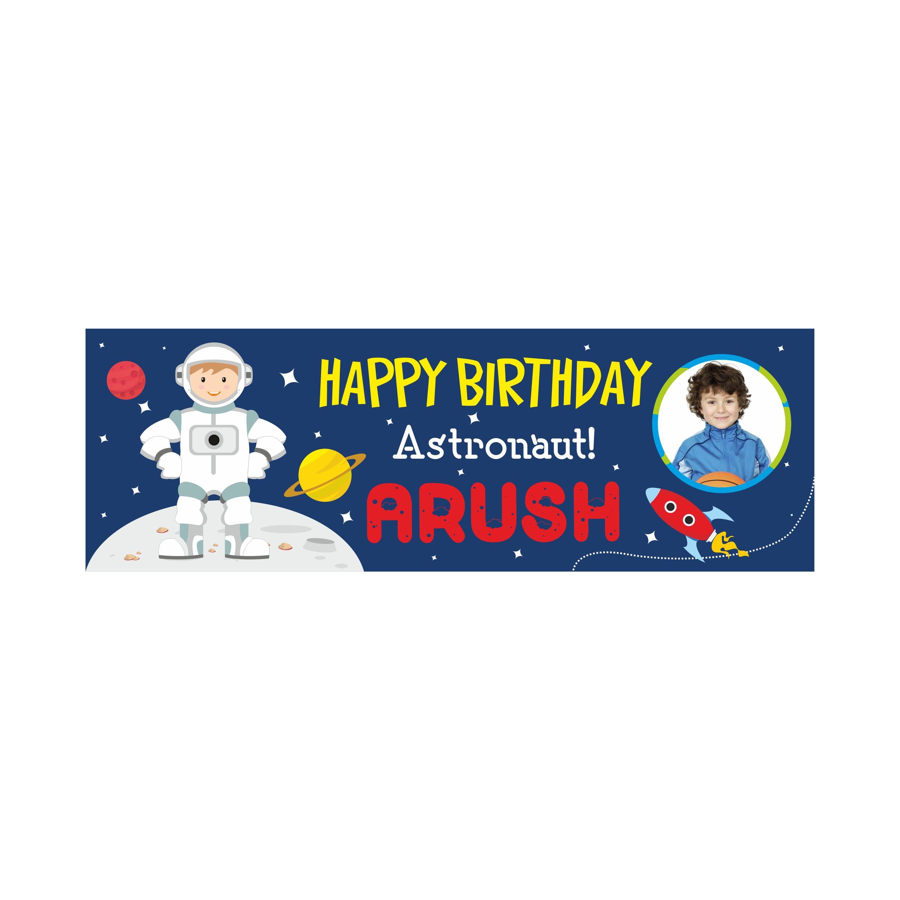 Personalized Space Theme Banner 30in ALL PARTY SUPPLIES Pretty UR Party