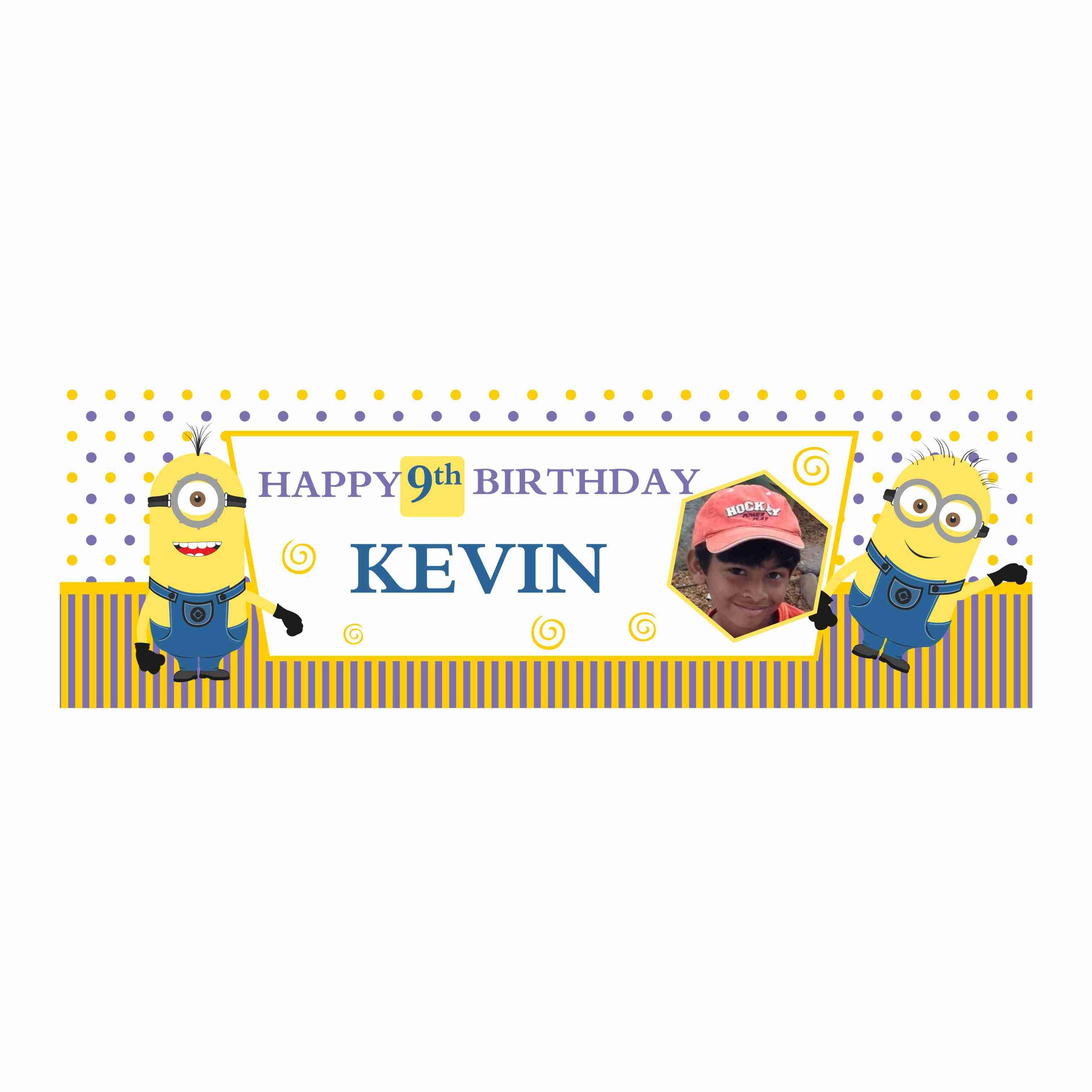 Personalized Minions Birthday Banner 30in ALL PARTY SUPPLIES Pretty UR Party