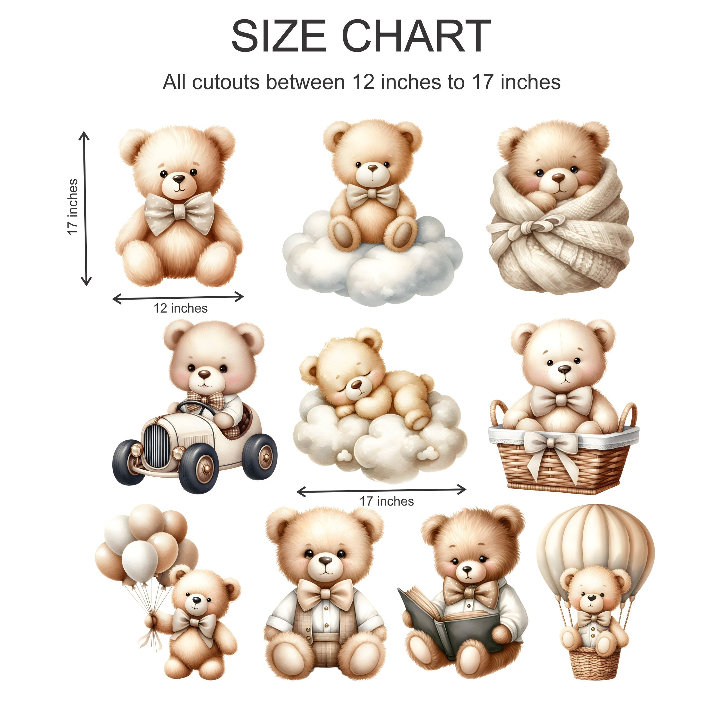 Teddy Bear Theme Cutouts THEME PARTIES Pretty UR Party