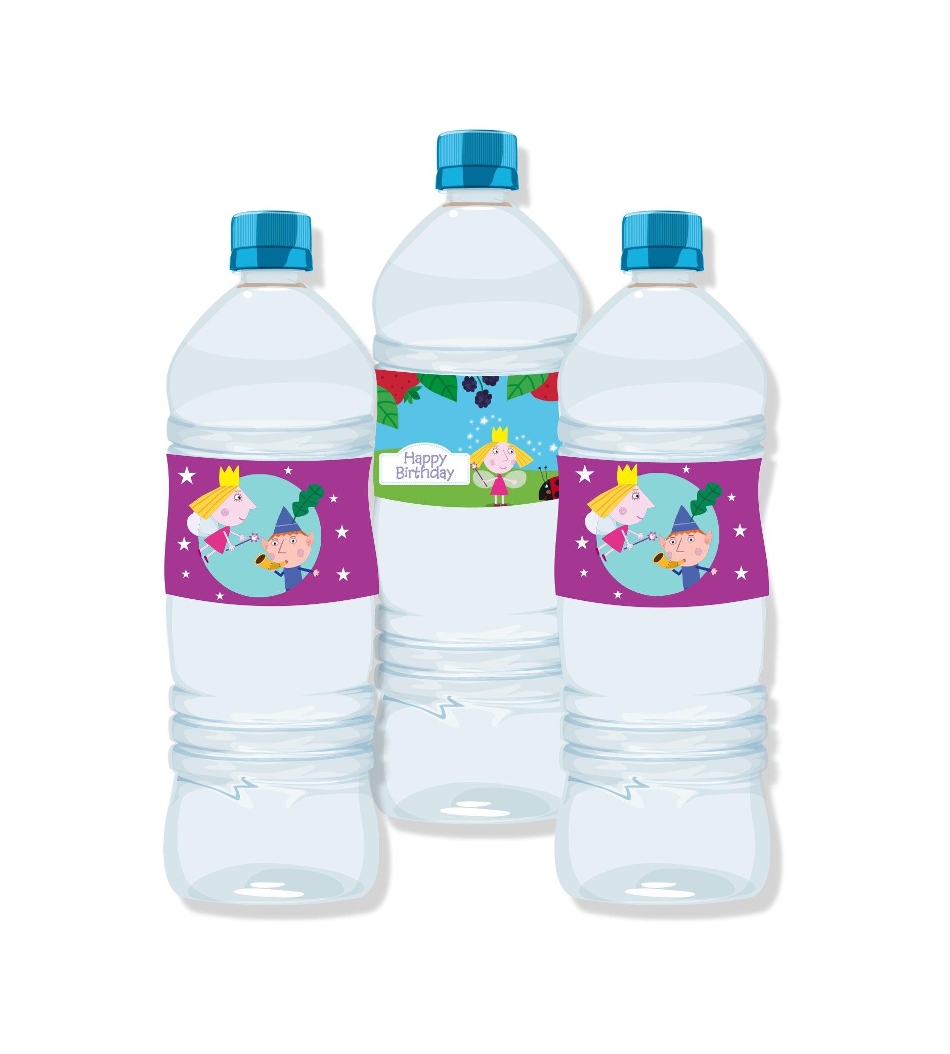 Ben and Holly's Little Kingdom Water Bottle Labels THEME PARTIES Pretty UR Party
