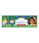 Personalized Ben and Holly's Little Kingdom Theme Banner 30in ALL PARTY SUPPLIES Pretty UR Party