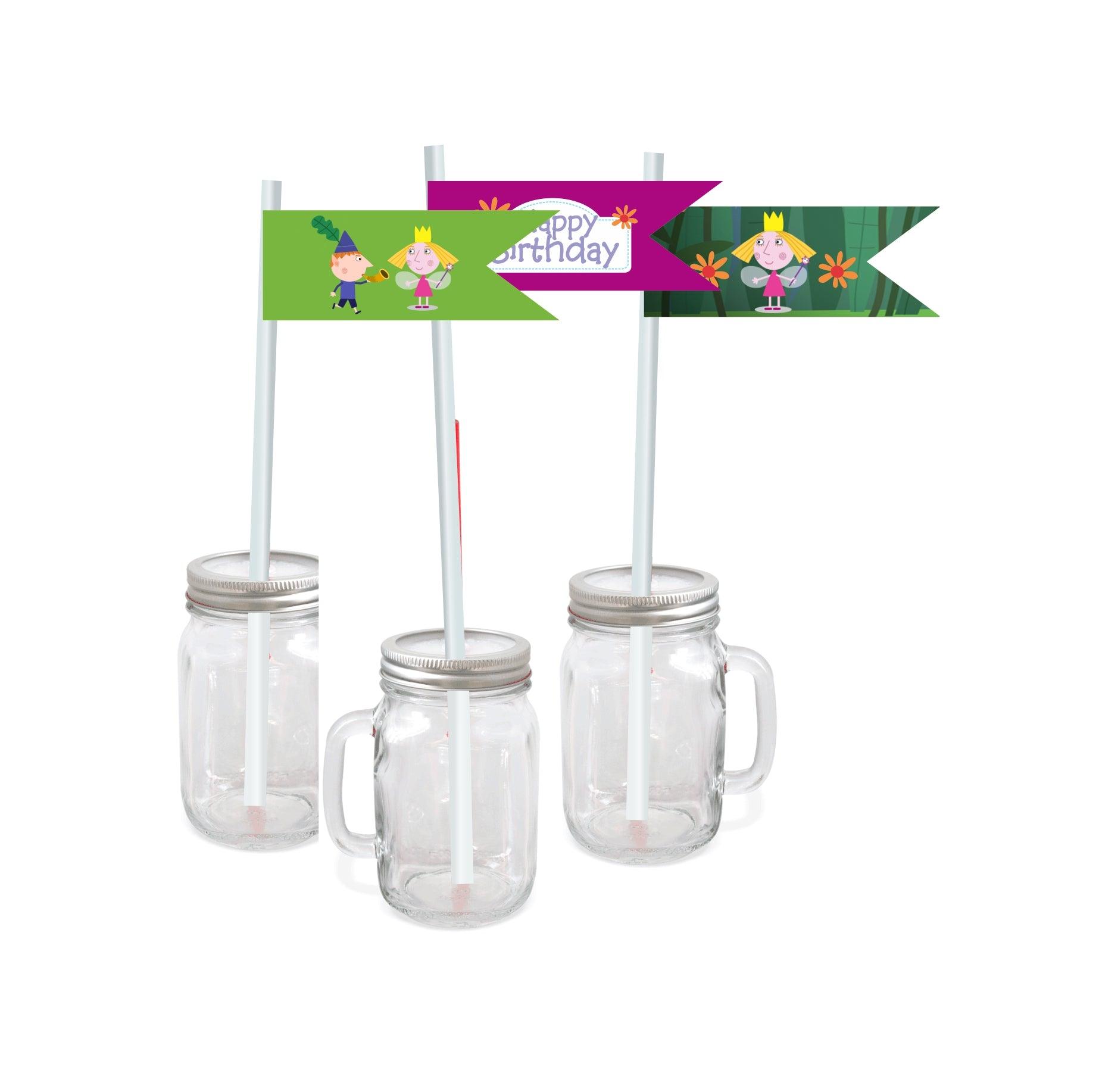 Ben and Holly's Little Kingdom Theme Drink Straws THEME PARTIES Pretty UR Party