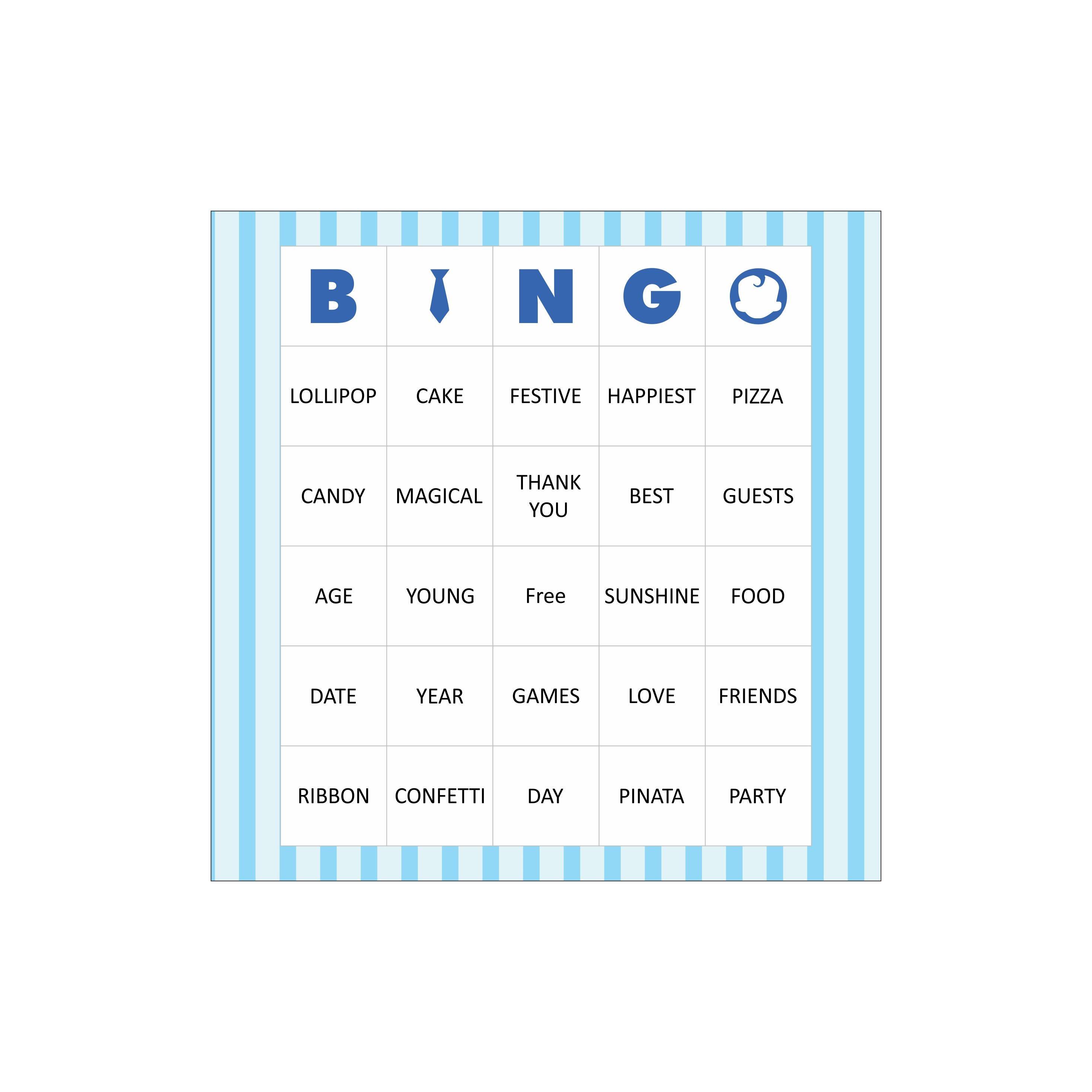 Boss Baby Bingo Game THEME PARTIES Pretty UR Party