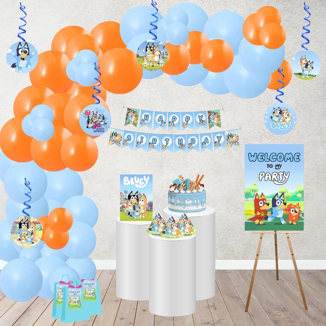 Bluey Party Decorations Kit - 80 pcs combo pack THEME PARTIES Pretty UR Party