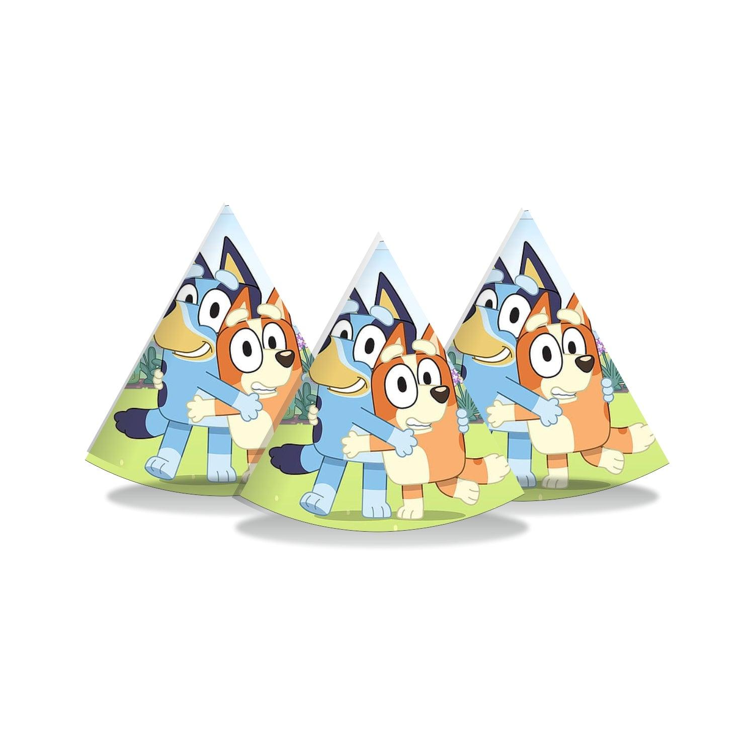 Bluey theme Caps - Pack of 10 THEME PARTIES Pretty UR Party