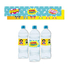 Supergirl Theme Water Bottle Labels THEME PARTIES Pretty UR Party