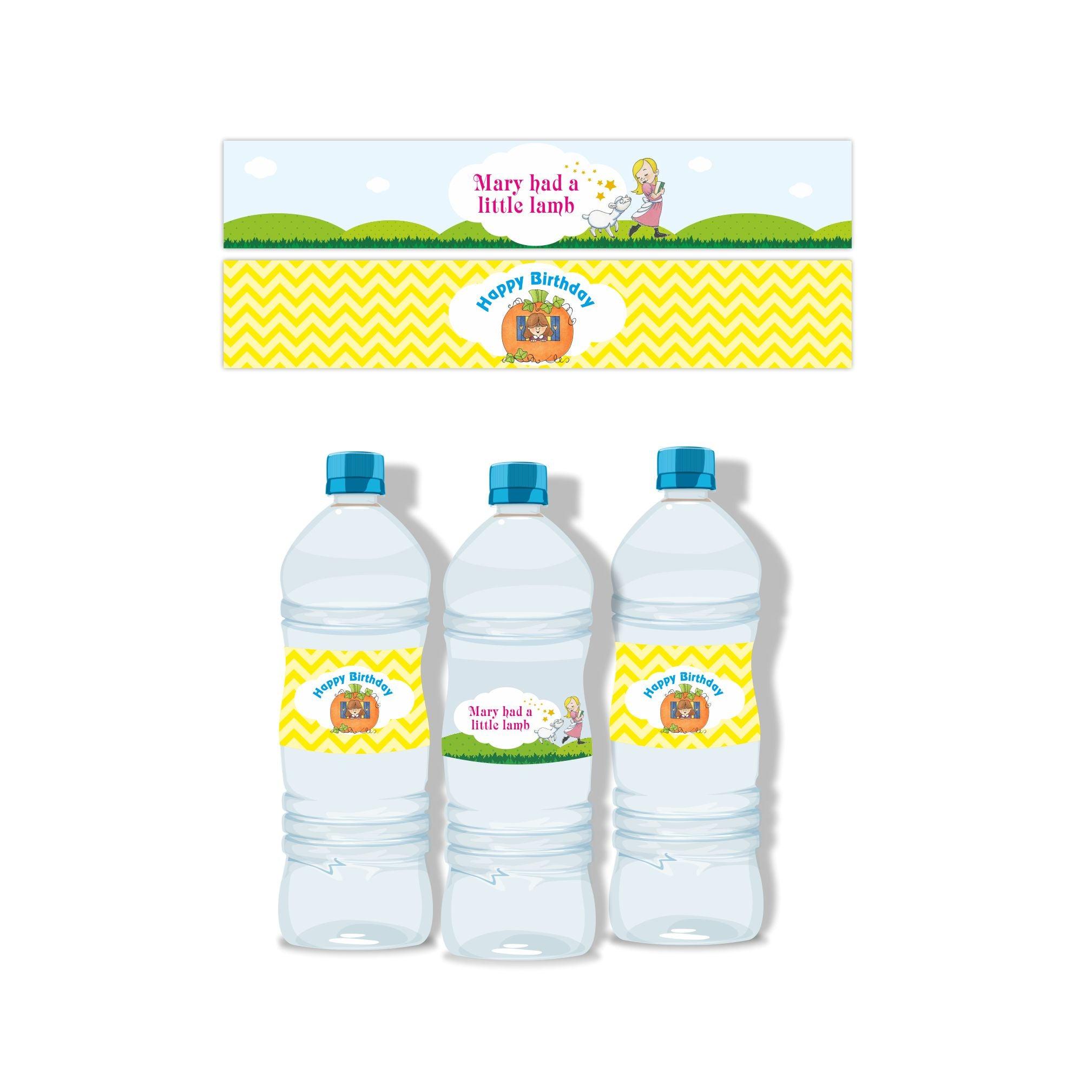 Nursery Rhymes Bottle Labels THEME PARTIES Pretty UR Party