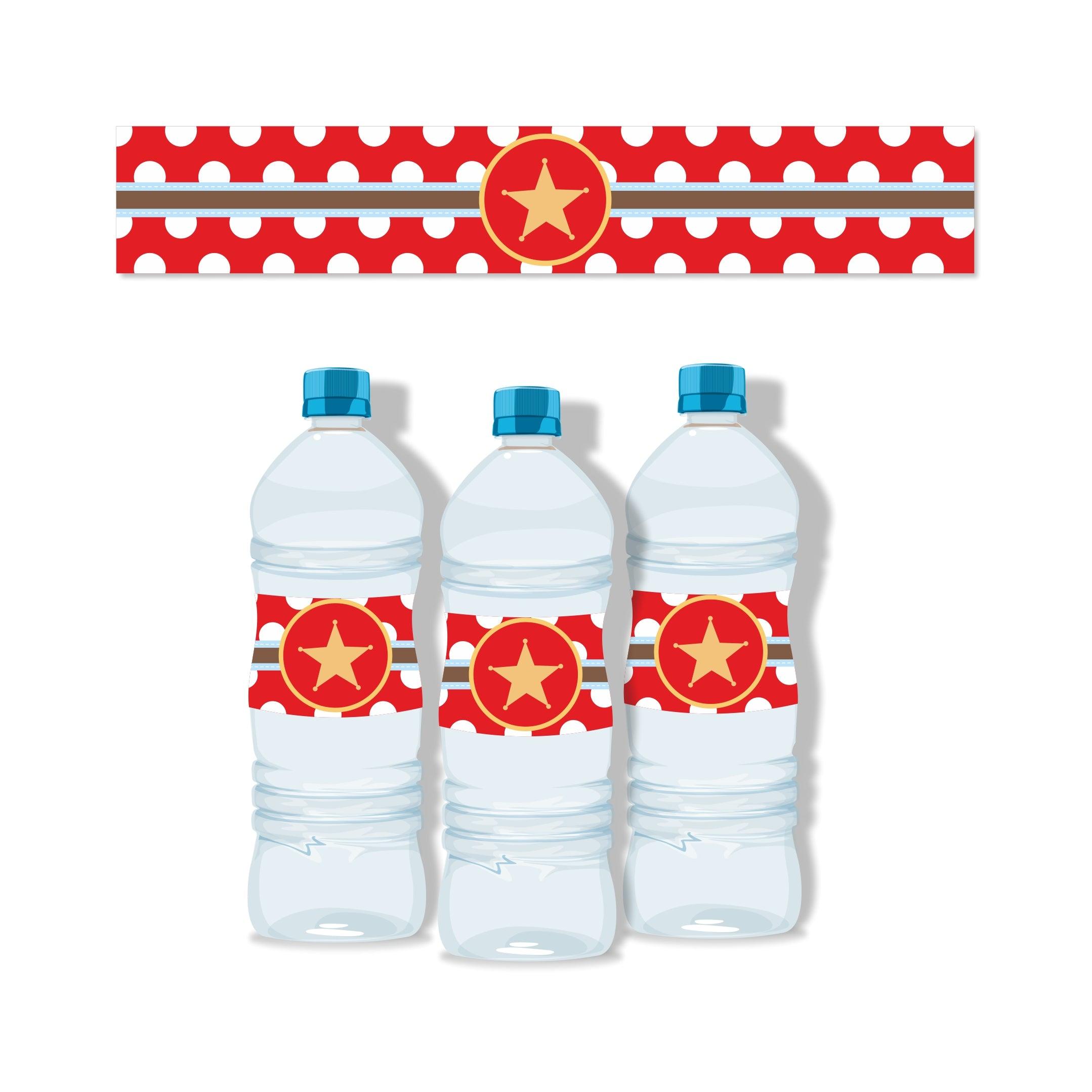Little Wrangler Water Bottle Labels THEME PARTIES Pretty UR Party