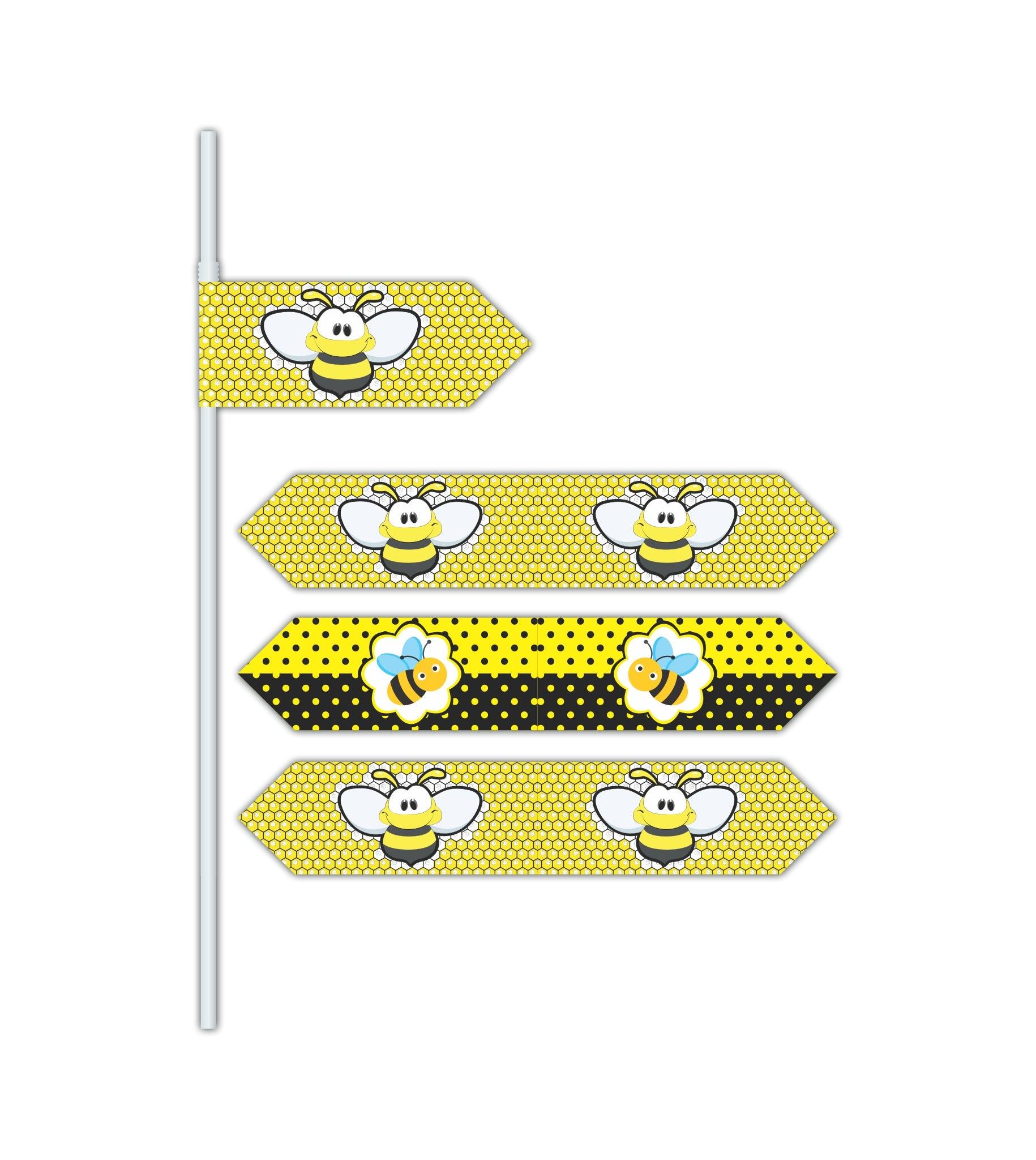 Bumble Bee Drink Straws THEME PARTIES Pretty UR Party