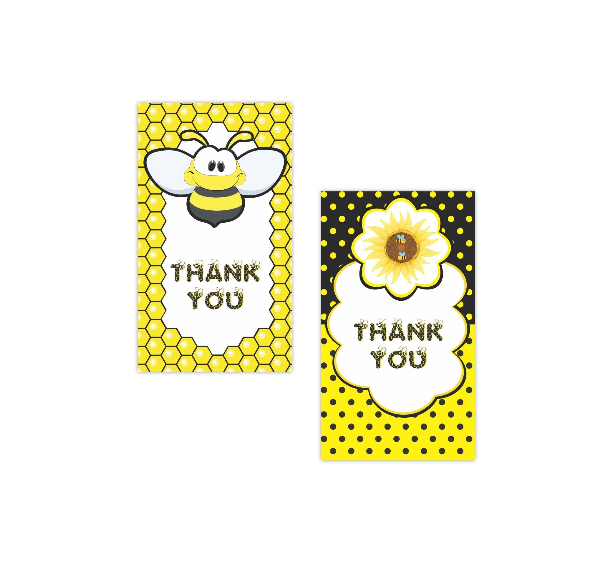 Bumble Bee Thank you Tags THEME PARTIES Pretty UR Party Bumble Bee Thank you Tags THEME PARTIES Pretty UR Party