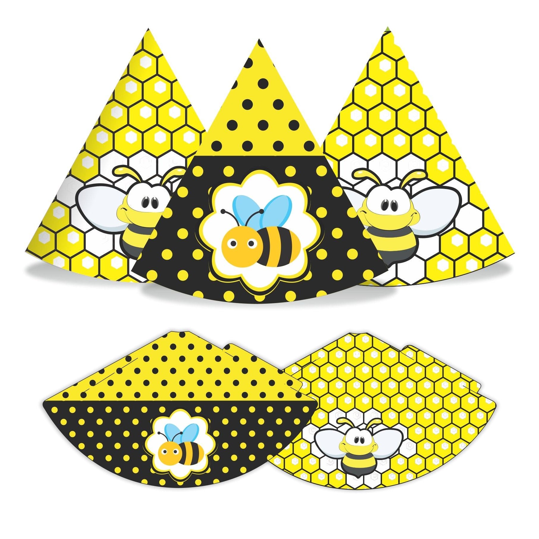 Bumble Bee Theme Hats - Pack of 10 THEME PARTIES Pretty UR Party