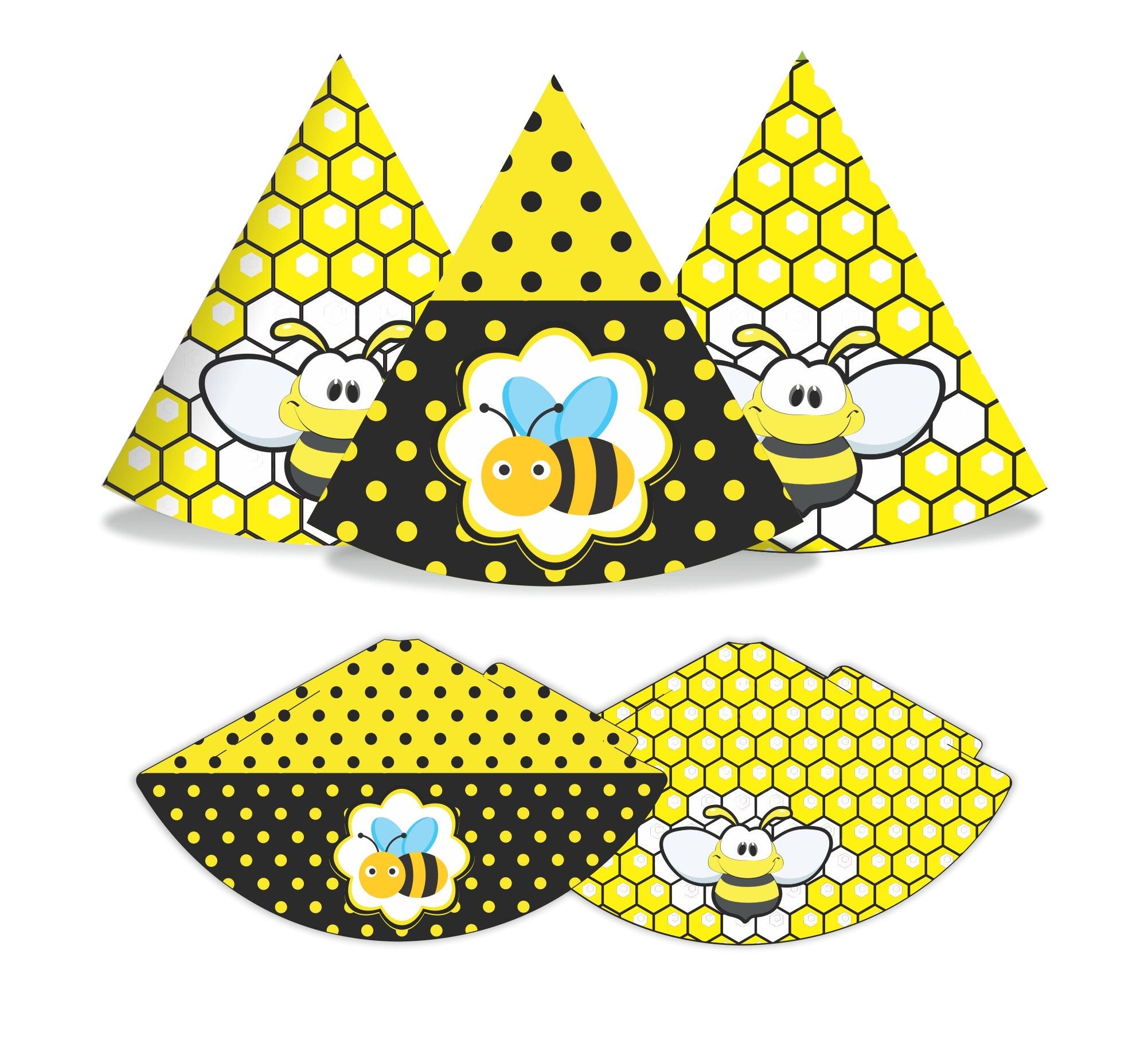 Bumble Bee Theme Hats - Pack of 10 THEME PARTIES Pretty UR Party