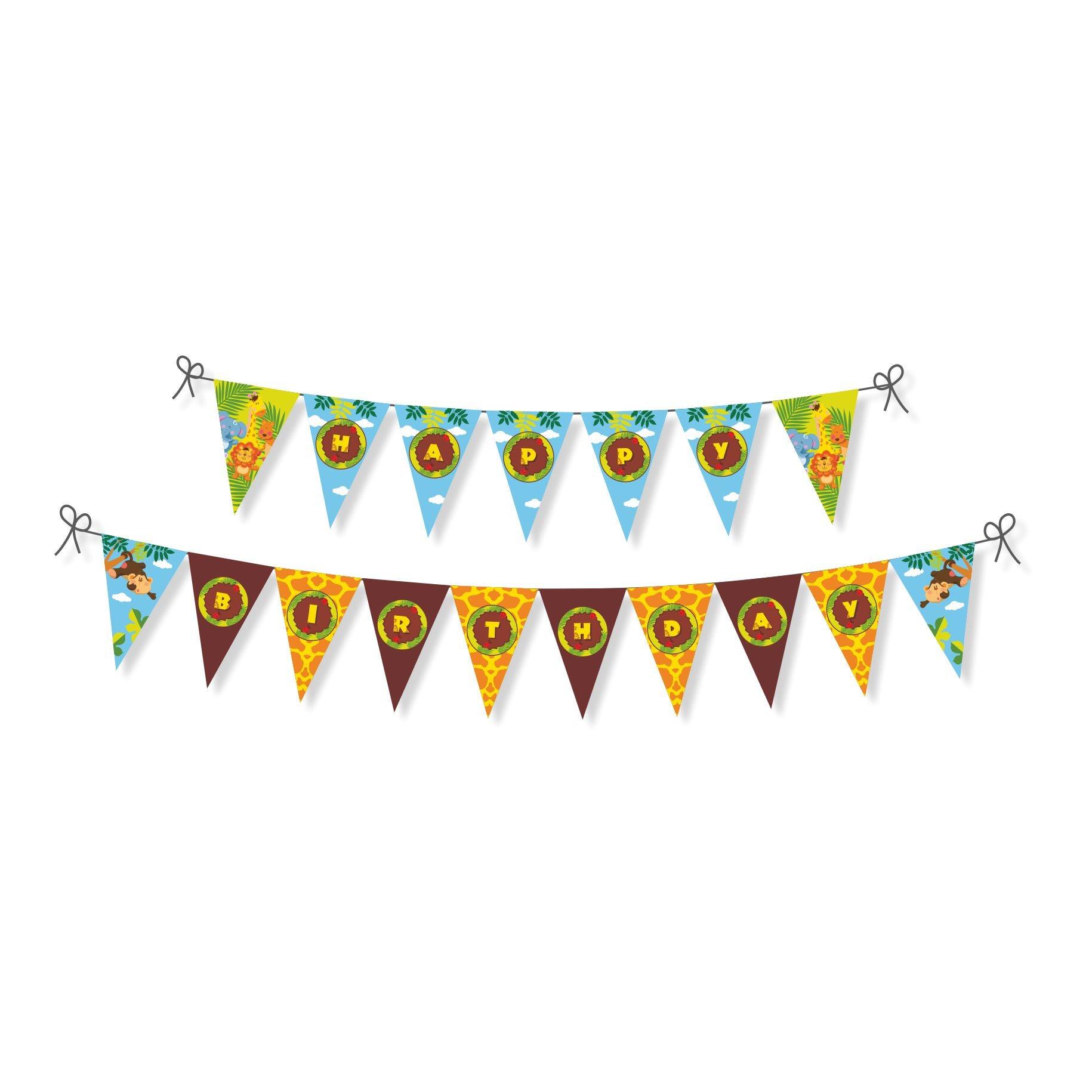 Jungle Theme Bunting THEME PARTIES Pretty UR Party