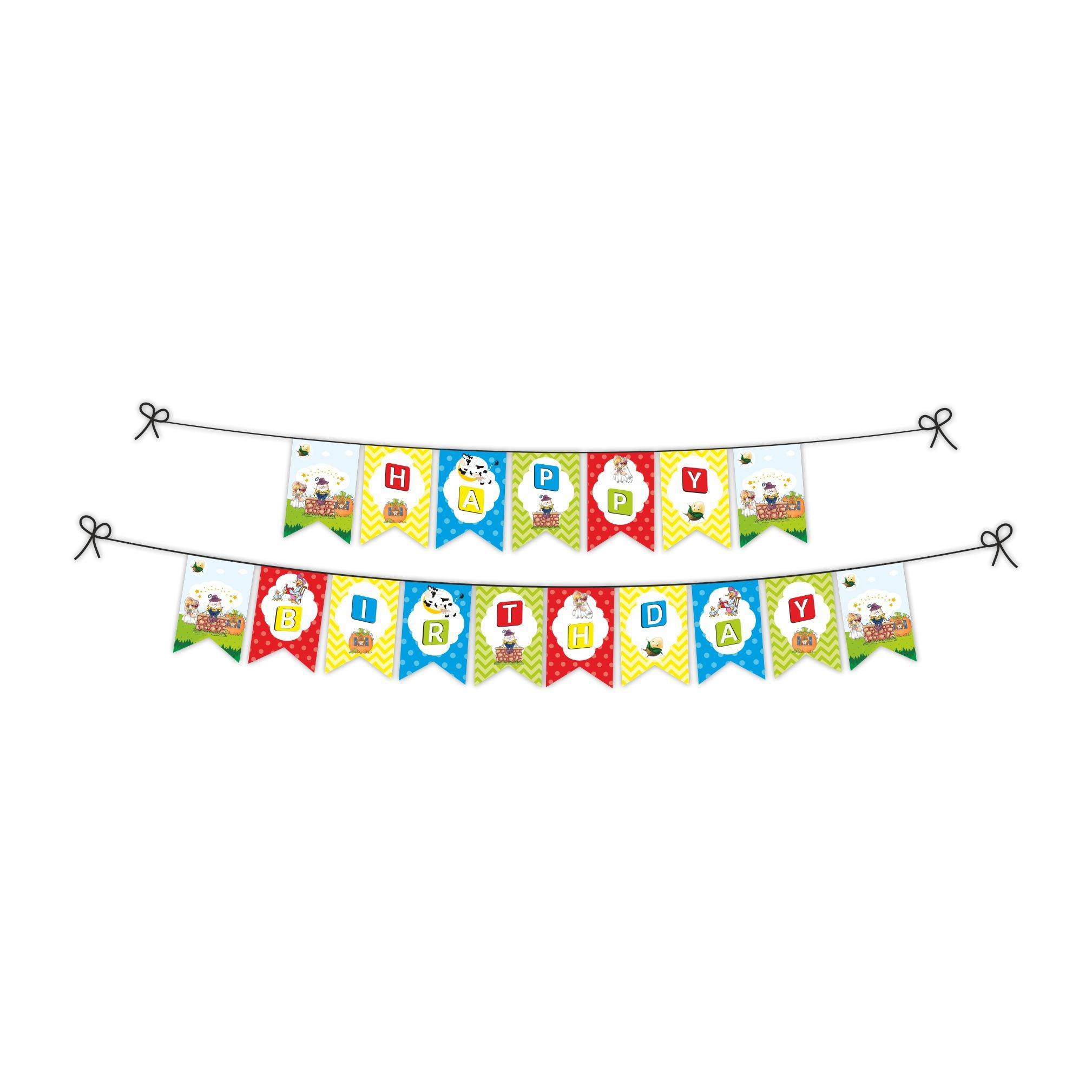 Nursery Rhymes Bunting THEME PARTIES Pretty UR Party