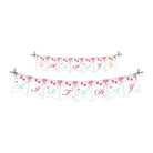 Mint and Pink Floral 1st Birthday Theme Bunting DECORATIONS Pretty UR Party