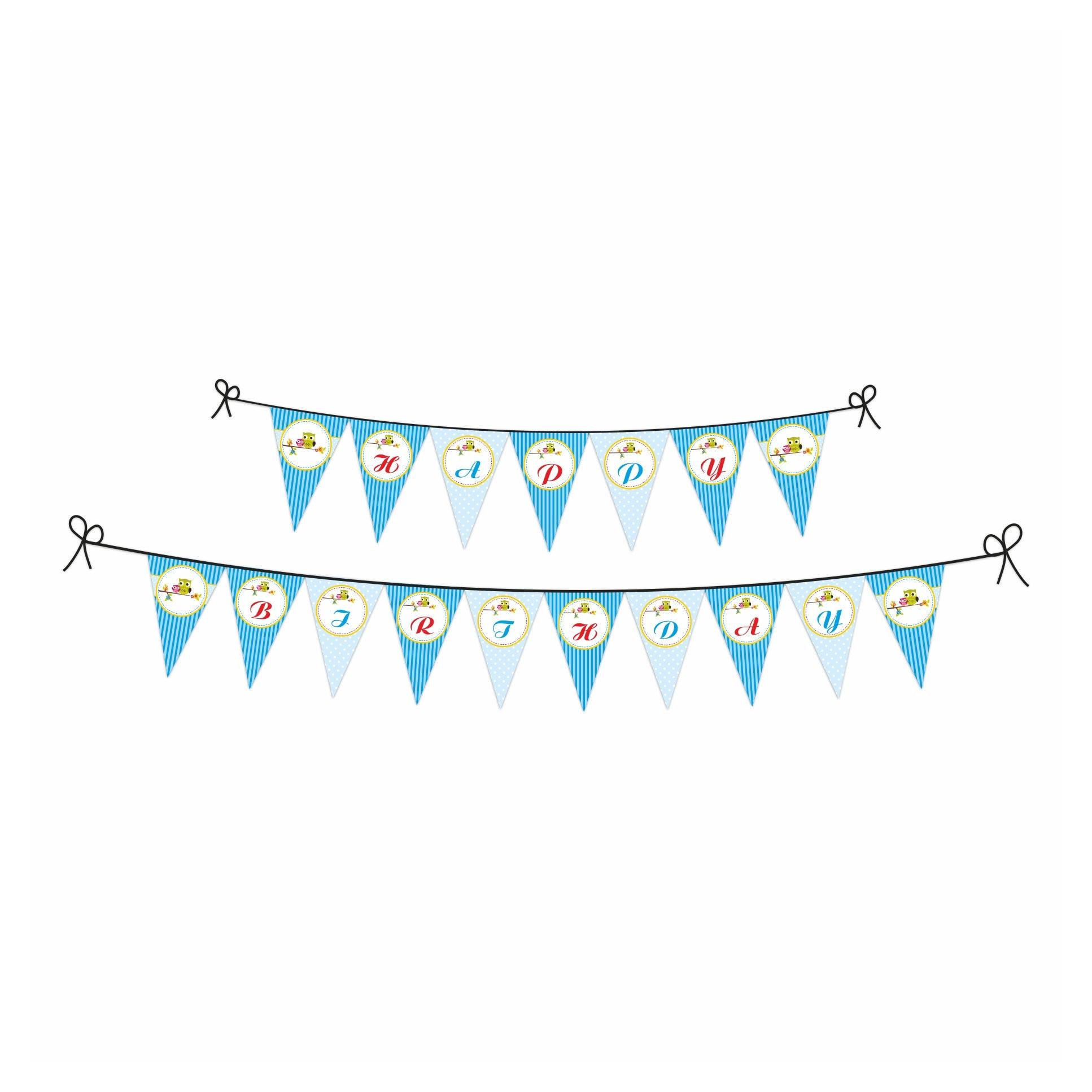 Owl Theme Bunting THEME PARTIES Pretty UR Party