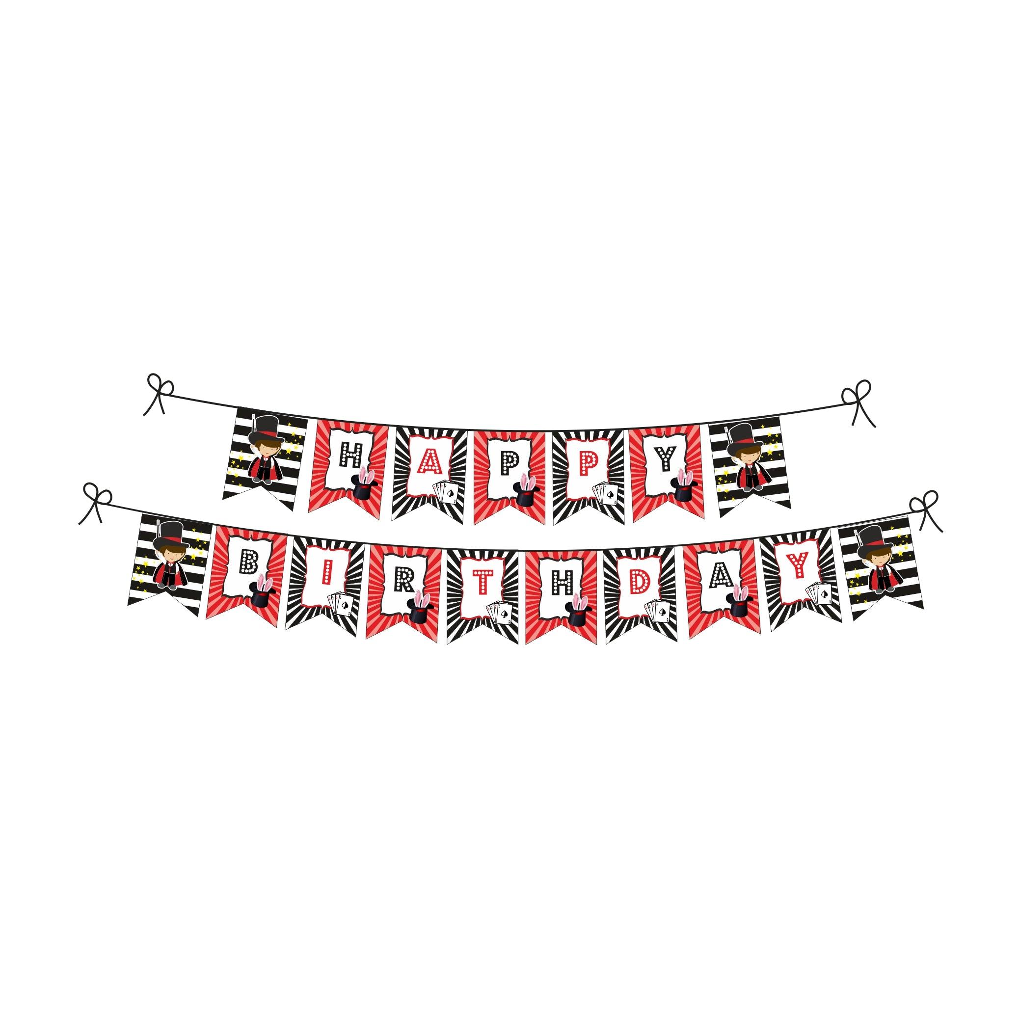 Magic Theme Bunting THEME PARTIES Pretty UR Party