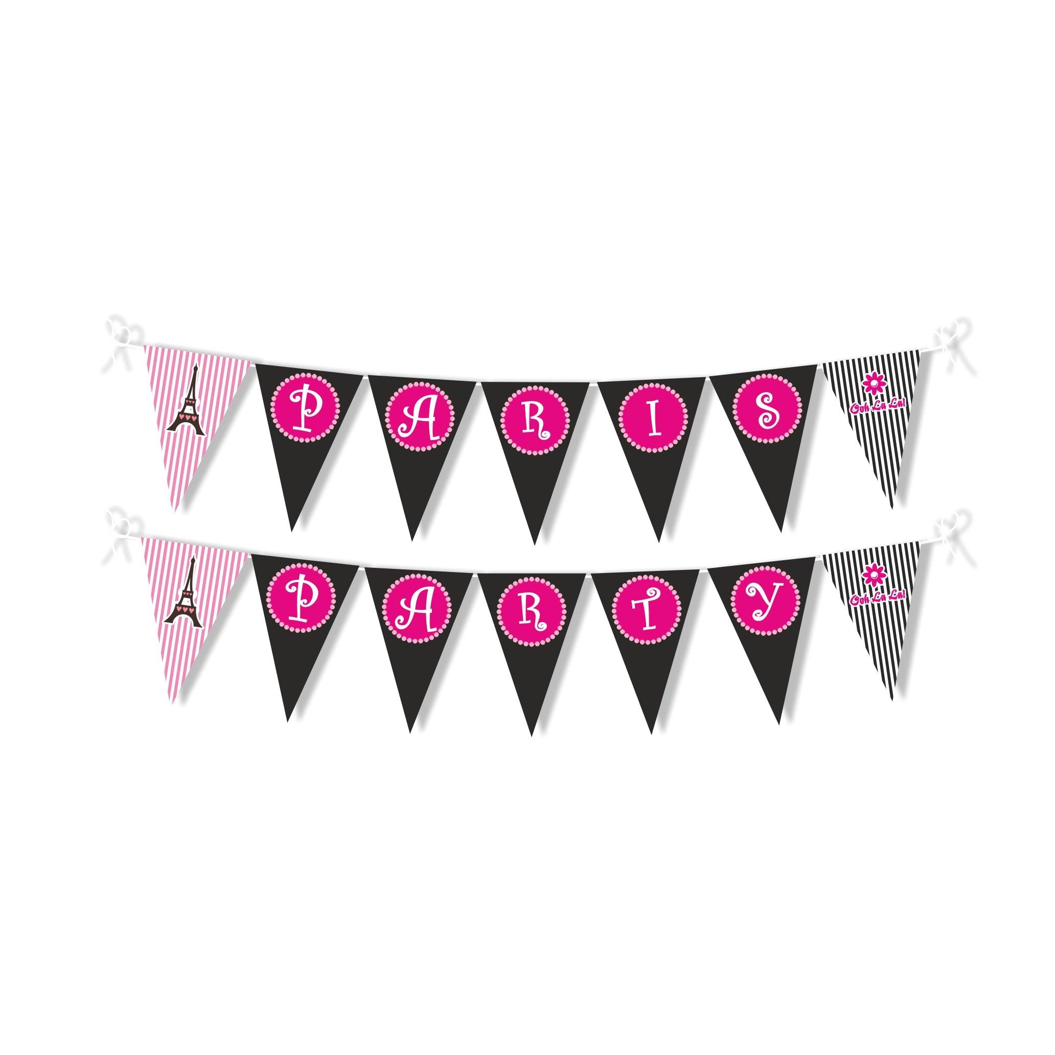 Paris Bunting THEME PARTIES Pretty UR Party