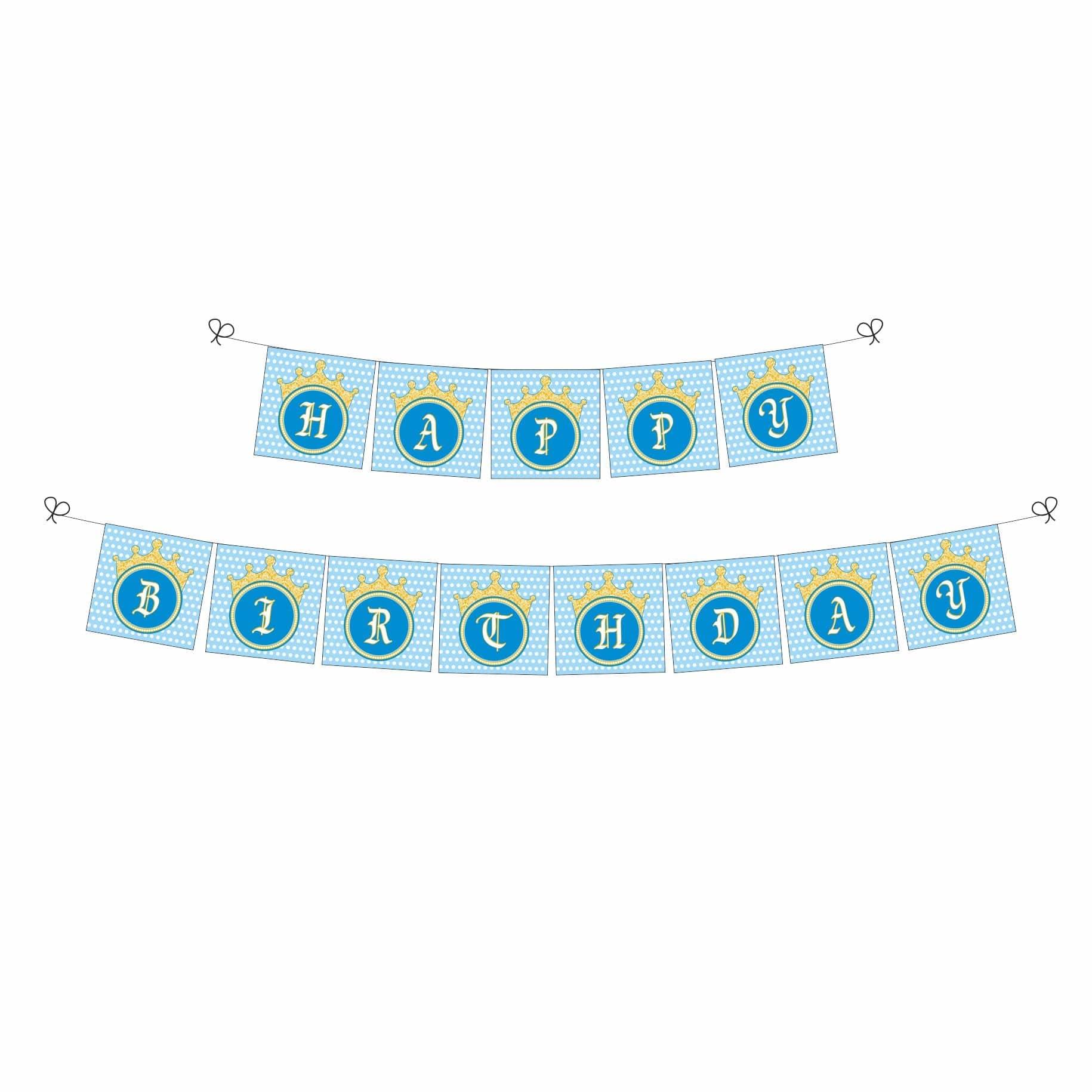 Prince Theme Bunting THEME PARTIES Pretty UR Party