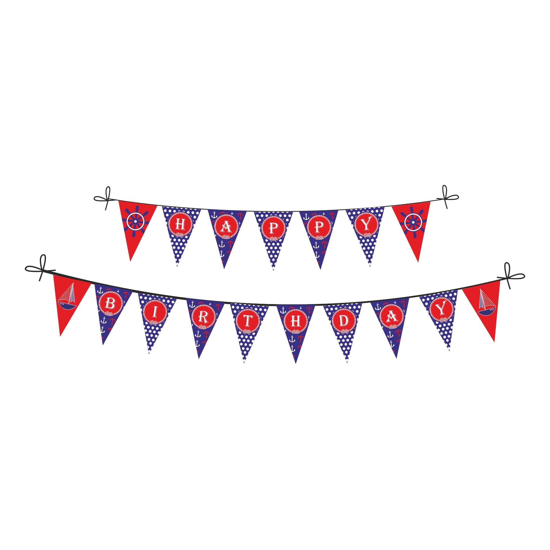 Nautical Theme Bunting THEME PARTIES Pretty UR Party