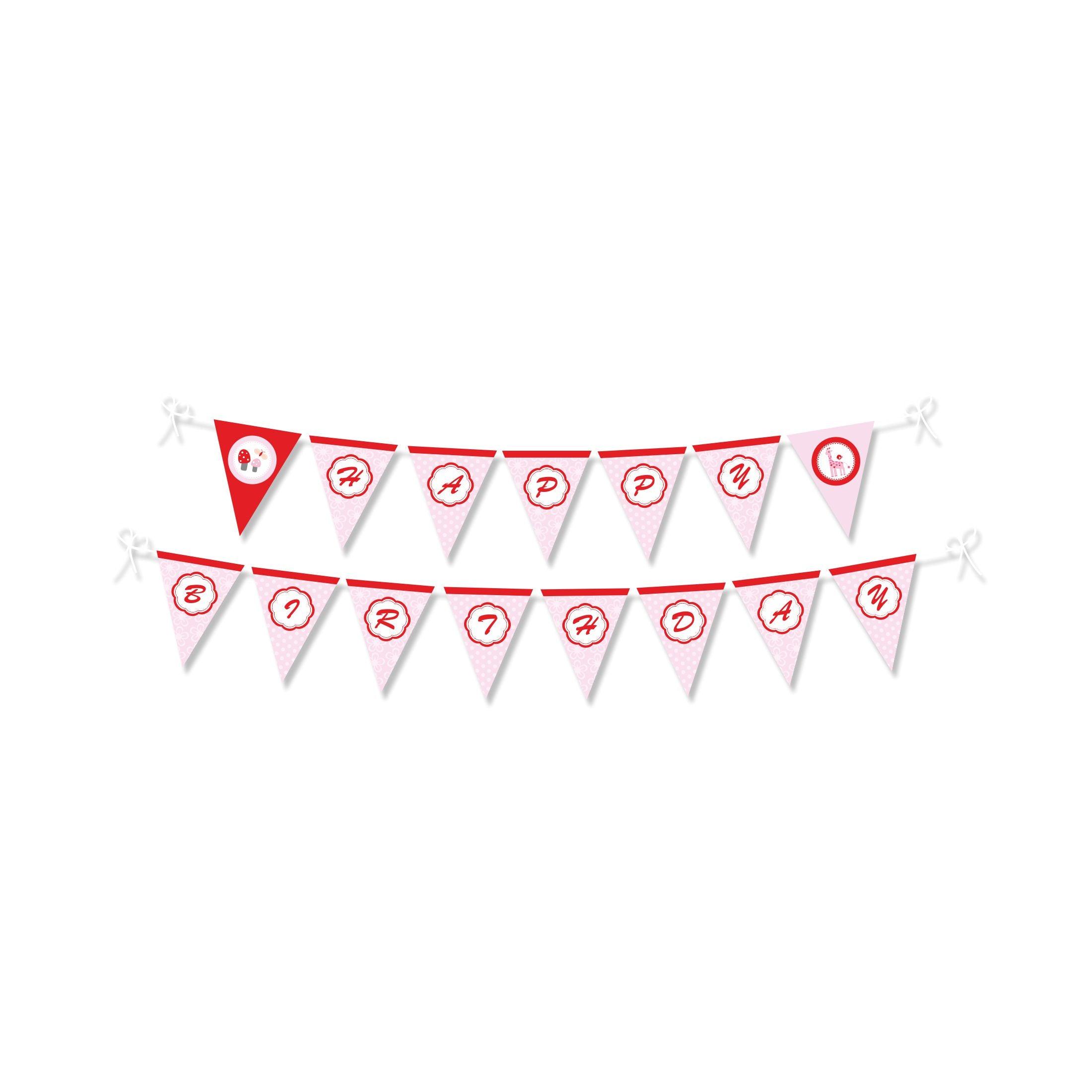 Girly Giraffe Bunting THEME PARTIES Pretty UR Party
