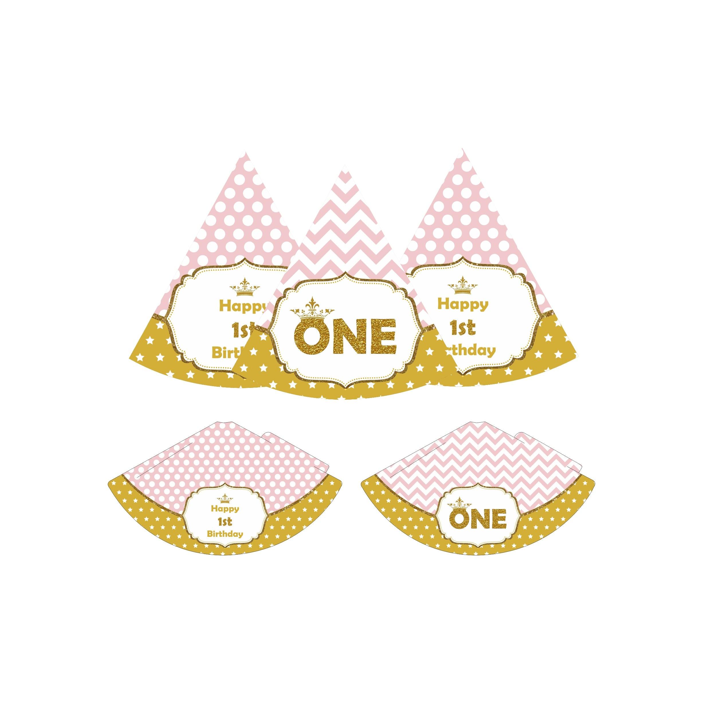 Royal Princess Theme Hats - Pack of 10 THEME PARTIES Pretty UR Party