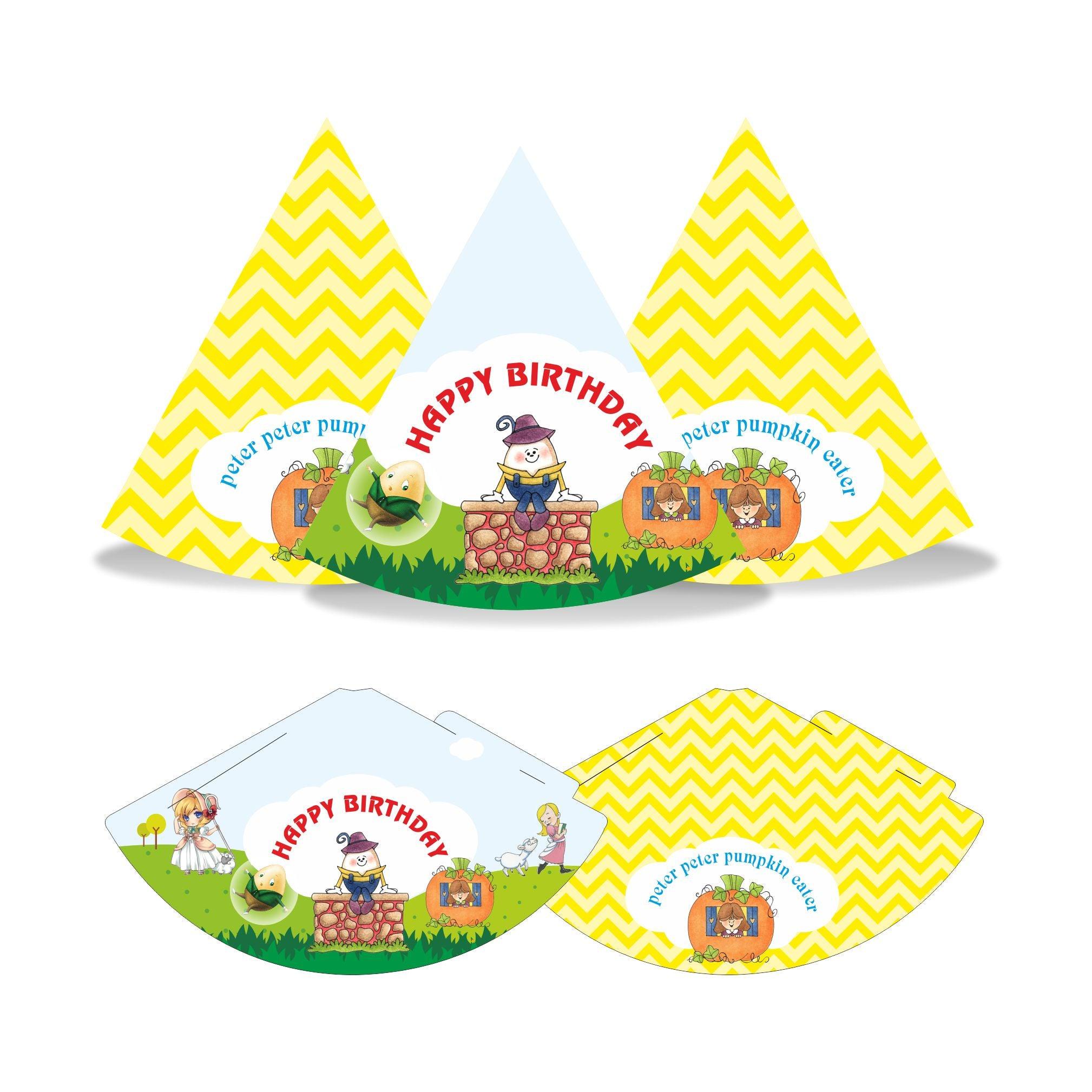 Nursery Rhymes Hats - Pack of 10 THEME PARTIES Pretty UR Party