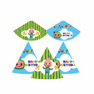 Cocomelon Theme Hats - Pack of 10 THEME PARTIES Pretty UR Party