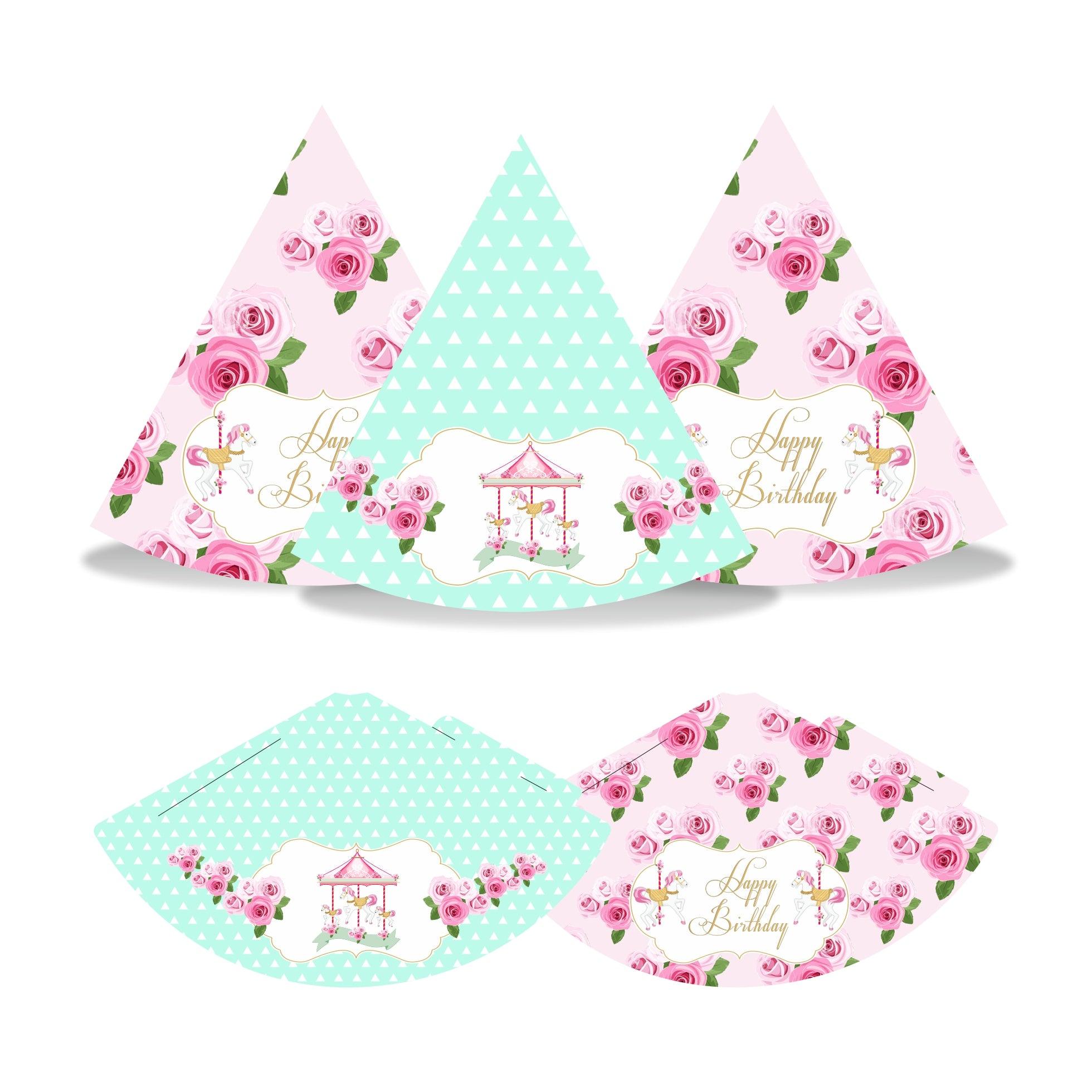 Carousel Hats - Pack of 10 THEME PARTIES Pretty UR Party