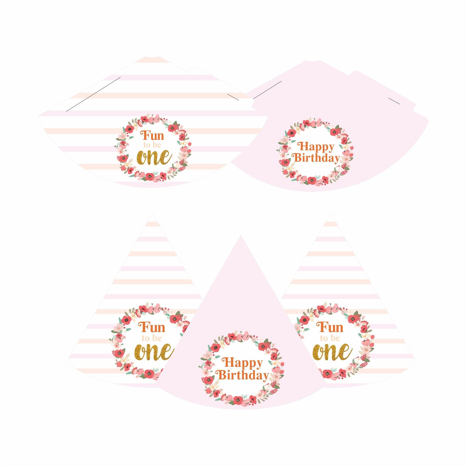 Fun To Be One Theme Hats - Pack of 10 ALL PARTY SUPPLIES Pretty UR Party