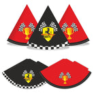 Race Car Party Hats - Pack of 10 THEME PARTIES Pretty UR Party